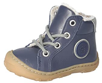 RICOSTA Unisex - Baby Winterstiefel Georgie,Kinder Lauflernschuhe,WMS:Mittel,lose Einlage,Winterboots,Outdoor-Kinderschuhe,Nautic (160),21 EU