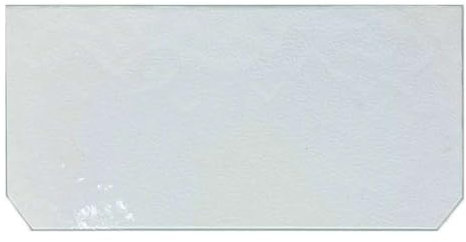 Glas Revolution Kühlschrank Einlegeboden - Klarglas 4 mm – Glasplatte, 2 abgeschrägte Ecken, alle Maße lieferbar (89,96 EUR/qm) - 400 mm x 290 mm