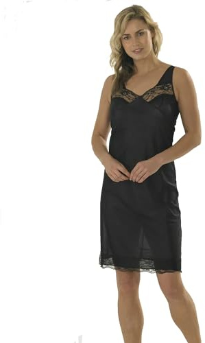 iTRONiK NEW Ladies Luxury Full Slip Petticoat Chemise Sizes 10-32 New Underskirt 4 colours