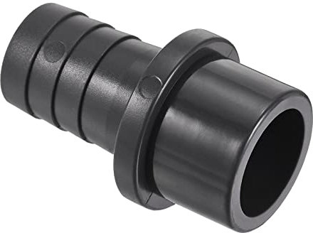 M METERXITY 1 Paquet PVC Tuyau Raccord - Eau Tube Connecteur, 25mm Barbelure Droit Tuyau Joint, Appliquer à Extérieur/Jardin/Piscine (OD 32mm, Noir)