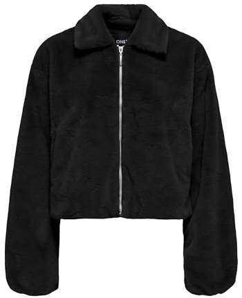 ONLY Onldana Life Veste en fausse fourrure Cc OTW pour femme, Noir, M