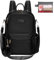 Leathario Rucksack Damen Klein, Anti Diebstahl Cityrucksack, Backpack Womens Elegant, 3 in 1 Tagesrucksack für Mädchen Frauen, Rucksacktasche Wasserdicht für Arbeit Reise,Peneln Schwarz