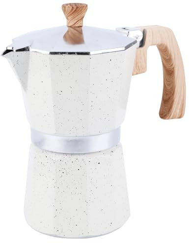 Palmcee Stovetop Espresso Maker, 6 Cup Espresso Cup Moka Pot with Filter 300ML Stovetop Coffee Maker Aluminium Italian Espresso Maker Gas & Electric Stove Top for Home Office