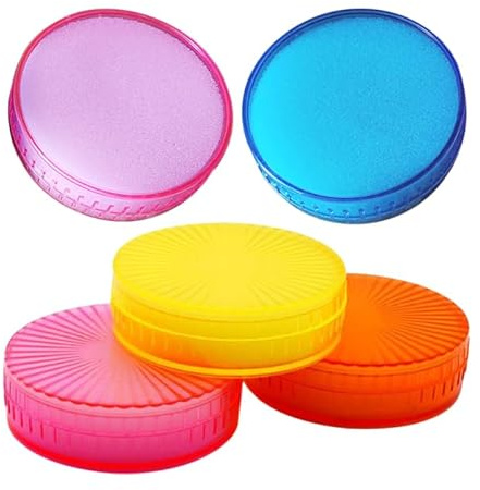 Lurrose Set di 5 spugne bagnanti per dita umidificanti per documenti da ufficio, spugna per conteggio scolastico, umidificanti per conteggio denaro, spugna per dita