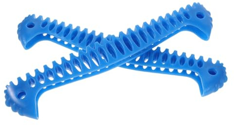 Abaodam Lot De 2 Protège-Lames Rigides pour Patins Artistiques Patins À Glace Protège-Lames Élastiques Protège-Lames pour Enfants Bleu TPE