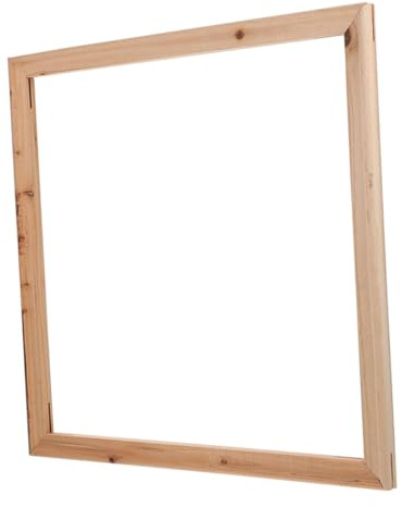 HOOTNEE DIY Wooden Canvas Stretcher Bar Frame 50x50cm, Self-assembly Wood Oil Painting Frame for Photo Display and Art Decoration, Suitable for Home and Student Projects