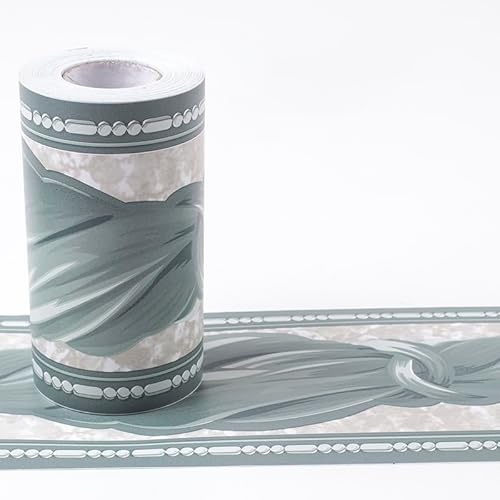GouieRylin Carta Adesivo Per Paretibordi Per Carta Da Parati Autoadesivi Rimovibile Per Cucina Bagno Piastrelle Adesivo Per Pareti Autoadesiva Velo verde 10.6cm X 1000CM