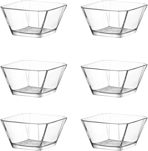 T24 Karen - Cuencos de frutas, cuencos de cereales de 300 ml, vasos de postre, ensaladera, cuencos de postre, cuencos para aperitivos, cuencos para salsas, ensaladera de cristal, cuencos, accesorios