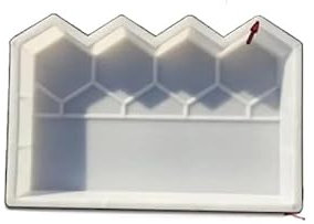 Stampo Per Pavimentazione Stampo for percorso in mattoni di pietra, stampo in plastica, fai da te, for pavimentazione di stagni di pesci, muro di casa, recinzione, strada, stampo in cemento, accessori