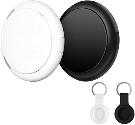 2 Pack Air Tracker Tag, Item Finder Bluetooth Smart Tracker Tags Works with Find My App (iOS Only),Tracker for Keys,Luggage,Bags,Wallets,Pet