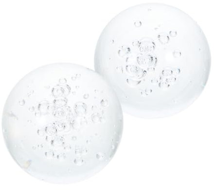 KONTONTY 2 Palline di Cristallo Trasparenti per Fontana Sfere di Decorative Feng Shui Accessori per Fontane