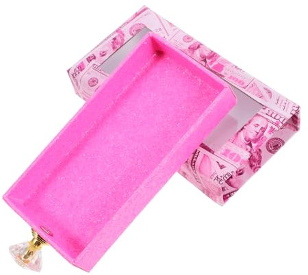 NULYLU 1pezzi Scatola Portaciglia Rectangle Con Finestra Aperta e Cassetto Scatola Semplice Per Ciglia Finte Organizzatore Per Estensioni Perfetta Per Uso Professionale e Personale
