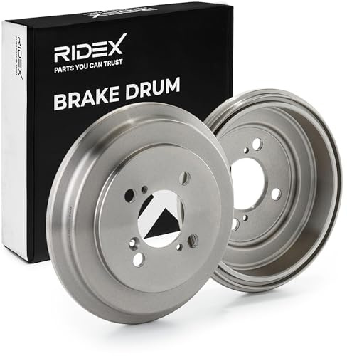 RIDEX 123B0300 2x Tamburo freno Posteriore senza anello sensore ABS senza cuscinetto ruota senza supporto Compatibilità con SUZUKI SWIFT IV FZ, NZ