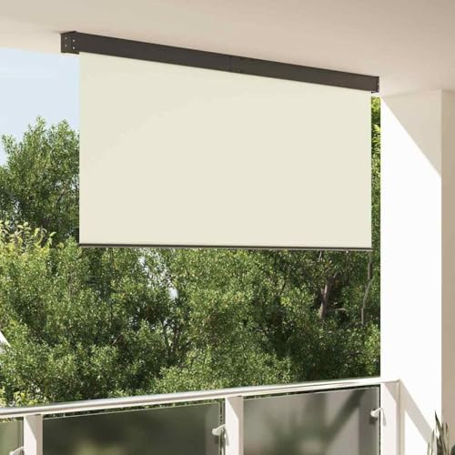 Generico Tenda a Rullo Esterna Rigato Crema 200 x 250 cm Tessuto,Panna,5.3kg,362091