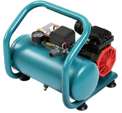 Compressore d'Aria Portatile Compatibile con Makita 18V, Compressore Senza Fili 8L 8 Bar con Motore Brushless, Gonfiaggio Rapido per Auto, Moto (Senza Batteria e Caricabatterie)