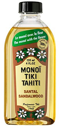 Monoi Tiki Tahiti Santal Sandelholz 100 ml Glasflasche