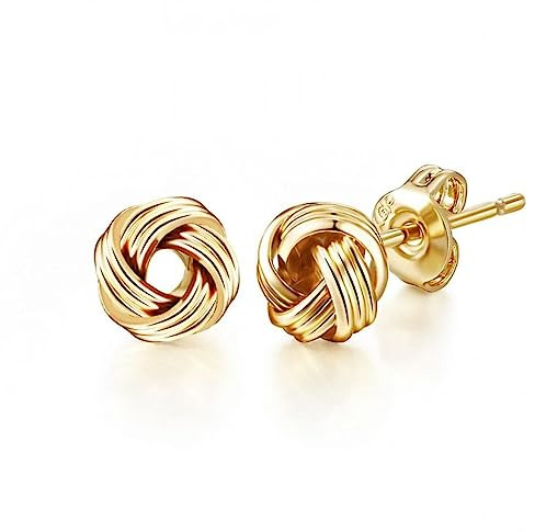 Philip Jones 18k Gold Plated Love Knot Earrings