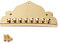 Alnicov 8 String Zinc Alloy Mandolin Tailpiece With 3pcs Screws for Mandolin Parts Gold