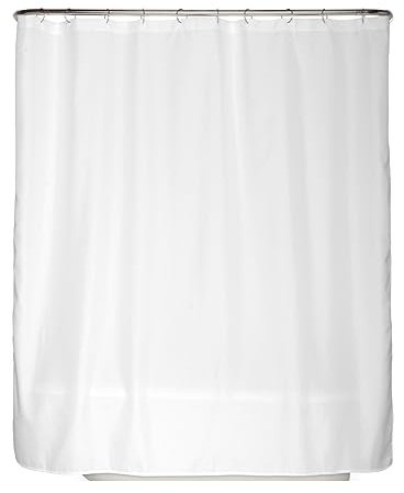 arteneur® - Duschvorhang Weiss - Anti-Schimmel Duschvorhänge 200x220 - Recycelt mit Öko-Tex Standard 100 - Beschwerter Saum, Blickdicht, Wasserdicht, Waschbar, 12 Ringe & E-Book