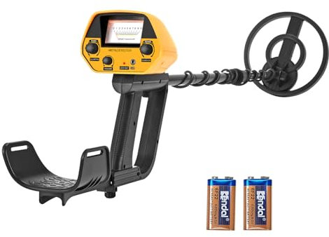 Krovtoy Metal Detector for Kids Adults 2lbs, 7.5-inch Waterproof Search Ring, All Metal Mode, Hideable Mode, Outdoor Adventure Gold Detector