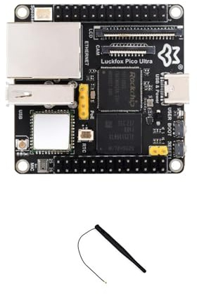 Pico Ultra W RV1106 Linux Micro Development Board with Integrated ARM Cortex-A7/RISC-V MCU/NPU/ISP Processor W-i-Fi 6 and Bluetooth Module Supports Various Interface