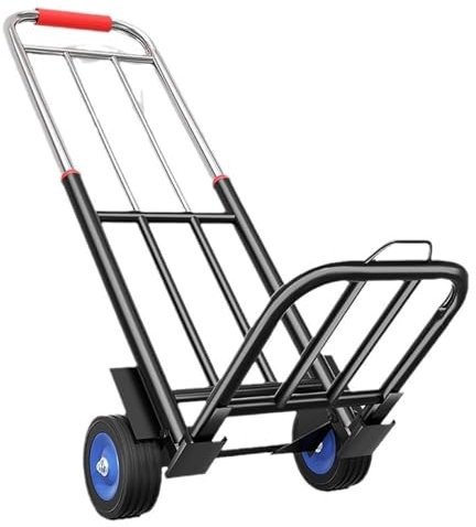 Carrello Pieghevole Carrello a mano pieghevole portatile, Carrello della spesa con Maniglia telescopica e Corda di Fissaggio, for traslochi in Magazzino Carrello Portapacchi