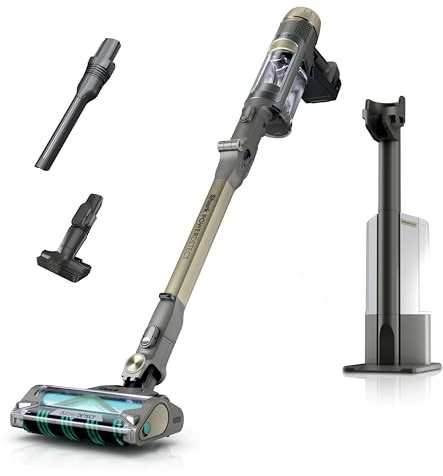 Shark PowerDetect Clean & Empty Cordless Stick Vacuum & Auto-Empty System, Powerful Suction, HEPA Filtration, Carpet & Hard Floor, Portable, Stick Vacuum for Pet Hair, Dark Gray, IP3253