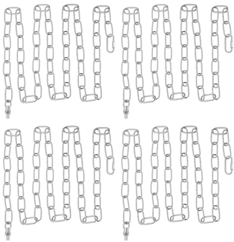 PATIKIL 4 Set Di Catene Di Illuminazione Catena Per Lampada 6 Piedi Argento