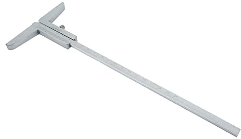 Marhynchus Djupbromsa, Vernier Djupmätare Aluminiumlegering Clear Scale Låst Position Behåller Läsning 200 Mm för Insidan Utanför Stegdjupet, Handverktyg