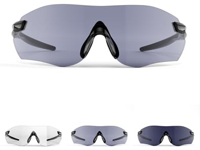 Innerking Fahrradbrille Herren, 3S Selbsttönend Sonnenbrille Sportbrille Damen TR-90 Ultraleicht Schnelle Brille mit UV400 Schutz Sonnenbrille Sport Brille für Fahrrad/Laufen