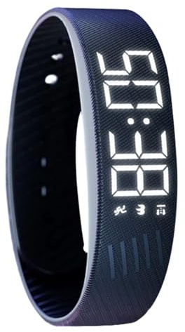 Bracciale con allarme vibrante - Bracciale con orologio silenzioso e intelligente impermeabile, orologio con display a LED vibrante | Allarme silenzioso per adolescenti che dormono pesantemente, casa,
