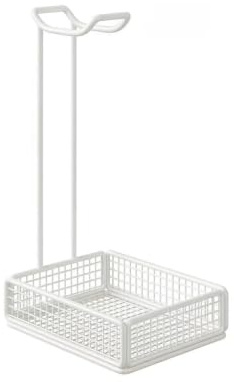 Over-ear Hörlursställ/skrivbordsheadsetställ Med Förvaringskorg (10 Kg Lastkapacitet) – Idealiskt For Spelrum Och Arbetsytor(White,12x15x28cm)