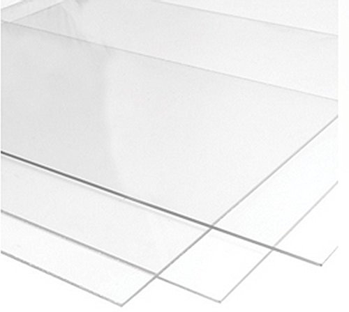 RuudraScott 4mm Clear Acrylic Perspex Plastic Safety Sheet For Windows Shed & (600mmx420mm)