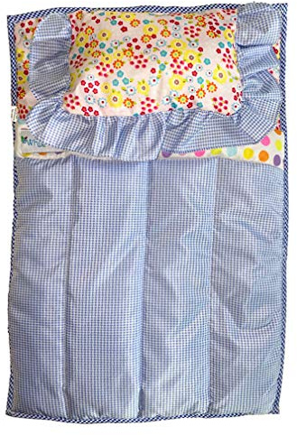 Whitney Baby Doll Bedding Set - Pillow, Blanket, Quilt for American Girl Doll