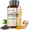 Curcuma Bio Gélules, Poivre Noir & Gingembre, 365 Gélules Vegan pour 1 An - Turmeric Capsules Certifié Agriculture Biologique - Source de Curcumine, Vitamines, Minéraux, sans OGM, Fabriqué en Europe