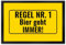 speecheese Fussmatte mit Alkohol-Spruch Regel Nr. 1 - Bier geht Immer! Fußmatte XXL in 50x75 cm Fußabstreifer Alkohol Bier Biertrinker Haustüre Wohnungstüre betrunken Spaß witzig Humor