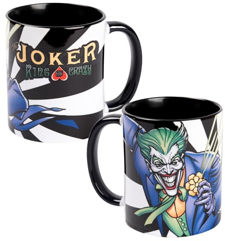 United Labels DC Comics - Taza de café (320 ml), diseño de Joker King of Crazy, color negro
