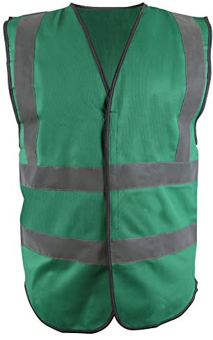 Blackrock Green Enhanced Visibility Vest, High Visibility Vest, Hi Vis Jackets, Safety, Reflective, PPE, Security, Workwear, Mens and Womens - Size Medium