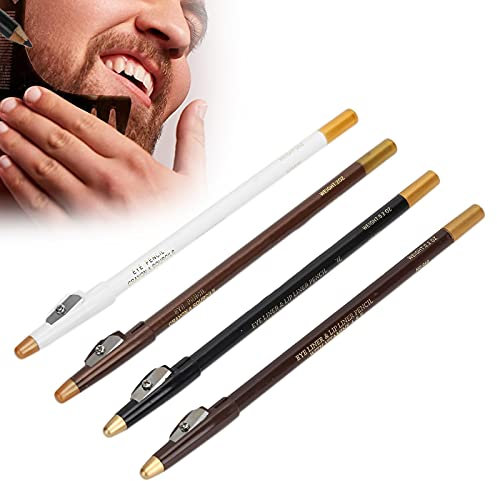 4er-Pack Friseurstift, Haaransatz-Bleistift, Bartstift, Haar-Bart-Form-Zubehör, Friseurstift für Lineup-Haaransatz-Bart