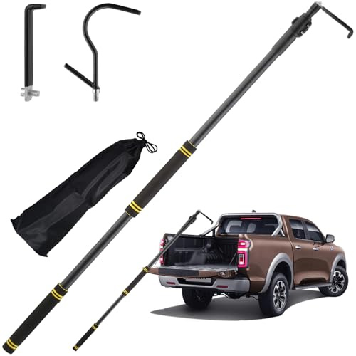 UEGHNS Bed Buddy Truck Tool, Truck Cargo Grabber telescoping 34-74 Pickup Truck Bed Retriever Tool Conveniently Store the CAR Truck RV Tools Avoid Climbing Truck Bed Efficient Cargo Retriever