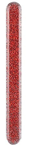 Lima per unghie in vetro professionale Nano Strumento Manicure Strumento Lucidatura Liscia Illuminante Nail Art File per Donne Uomini Sicuro Durevole Rinforzato Materiale Vetro Rosso Viola 12 cm