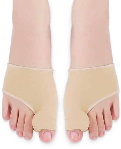 BAHME 2 st Hallux Valgus-strumpor, fotseparatorstrumpor med integrerad silikon, tåskydd, hallux valgusskydd, rätskydd, unisex