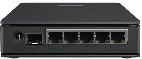 Mikrotik hAP ax S (E62iUGS-2axD5axT-US) WiFi 6 Router | AX2400 de doble banda | 5 puertos Gigabit + 2.5G SFP | CPU ARM de doble núcleo | entrada y salida PoE | RouterOS v7