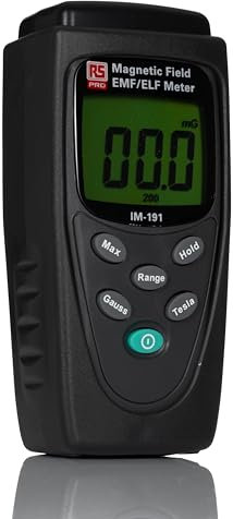 RS PRO Gaussmeter 20 μT, 200 mg / 200 μT, 2000mg, 20 → 200 μT, 200 → 2000 mG ±2,5% 0,01 μT, 0,1 mG 30