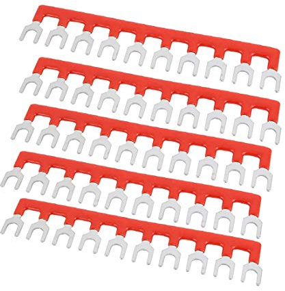 New Lon0167 5pcs TBC-20A En vedette Pince de efficacité fiable connexion pour barrette de connexion PCB, pas de 6mm, pas de 6mm, rouge(id:fe1 a9 0f 1f4)