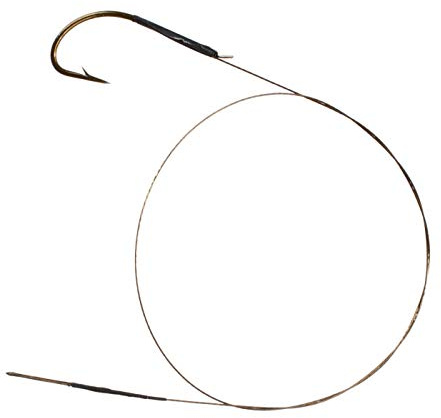 2 x Stahlvorfach 30 cm mit Haken # 2/0 und Schlaufe Zandervorfach Hechtvorfach