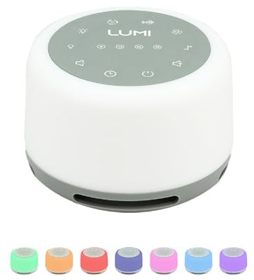 Award Winning Zello Original White Noise Machine Baby White Noise Sound Machine for Adults Kids Baby 30 Soothing Sounds 7 Colour Night Light Memory Function Rechargeable Sleep Timer Baby Sleep Aid