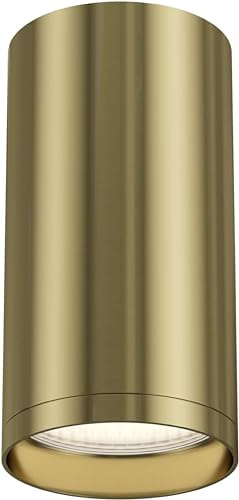 MAYTONI Moderna lampada da soffitto Spot, Faretto, Cilindro, Alluminio, Design basic, Colore bronzo, per 1 lampadina GU10, 10W non incl. per cucina, soggiorno, camera da letto