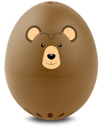 Bären PiepEi - Singende Eieruhr zum Mitkochen - Eierkocher für 3 Härtegrade - Bär, Bärchen, Teddy - Lustiges Kochei - Musik Eggtimer – Brainstream
