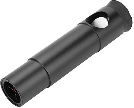 1,25 Zoll Kollimationsokular aus Aluminiumlegierung mit Lichteliminierendem Gewinde, Rotes Fadenkreuz, Einfach zu Bedienen, Geeignet für Newton Teleskope